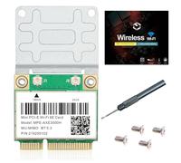 WiFi 6E Half Mini PCI-E WiFi Network Card 802.11AX AC MPE-AXE3000H 2.4GHz 5GHz 6GHz 5400Mbps Wireless Card BT5.2 MU-MIMO Mini PCIe Wi-Fi 6E Adapter OFDMA vPro for Windows 10/11 PC Laptops