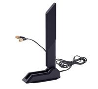 WiFi 6E Tri-Band 2.4GHz 5.8GHz 6GHz Wifi Antenna Booster Magnetic Base Antenna Aerial for PC Desktop Computer ASUS ROG Strix Gaming Motherboard Tri Band Hotspot Network Range Extender Booster Black