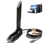 WiFi 6E Tri-Band Antenna for Router Gaming Motherboard ASUS ROG/Maximus/GIGABYTE/MSI 2.4GHz 5.8GHz 6GHz Magnetic Base Aerial for WiFi 6/6E AX AXE Routers PCs Bluetooth