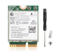WiFi 7 Card BE6500 M.2 2230 Wi-Fi 7 Wireless Network Card for Laptop, Bluetooth 5.4 Tri-Band 6G/5G/2.4Ghz OFDMA 802.11be, Compatible with Intel/AMD Windows 11 (64-Bit) and Linux Kernel 6.7+