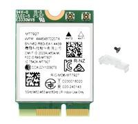 WiFi 7 Card MT7927 Tri-Band 802.11be Wireless Adapter, 2.4/5/6GHz, BT 5.4, M.2 Key E for PC Laptop Windows 11, Compatible with Intel & AMD