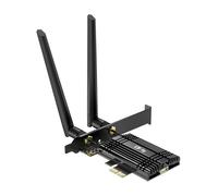 WiFi 7 Network Card 8774Mbps QFly PCIe WiFi Card with Bluetooth 5.4, BE200 Chipset, Tri-Bands(6GHz/5GHz/2.4GHz) Wireless Network Adapter for PC, Support Win11(64 bit), only Support Intel CPU