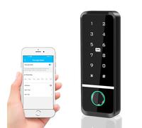 WiFi Access Control Keypad, Door Access Control System Mobile Phone App Remote Control Door Keypad Lock Fingerprint Password Keypad for Entry Home Security Access, 125KHz 13.56MHz