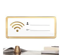WiFi Acrylic Sign - Clear Display Password - Modern WiFi Code Plate for | Guest Network Information Sign, WiFi Connection Label for Hotel Room