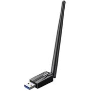 WiFi Adapter for Desktop PC AX900 - Wi-Fi 6 Dual Band 5G 2.4G USB Wireless Adapter with 7DBi Antenna for Win11/10 WiFi Dongle for Desktop PC Laptop Gaming Wireless USB Internet Network Card (Black)
