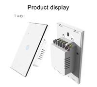 Wifi And Bluetooth Smart Touch Panel Switch, Us Standard, 1 Way Tuya, Google Home Compatible