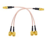 Wifi Antenna Coaxial Cable Sma Female To Y-type 2xsma Male Straight Splitter Combiner Extension Pig
