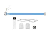WiFi Blind Motor for 38mm Tube, Rechargeable 2600mAh Battery, Works with Alexa & Google Home, No Hub Required, IP44, 20/30rpm (Motor+16-Channel Remote)