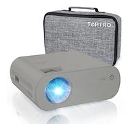 WiFi Bluetooth Projector, 6800 Lumens TOPTRO Mini Portable Projector Support 1080P Full HD, Home Cinema Projector for TV Stick / PC / Phone / (Gray)