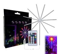 WiFi Bluetooth Smart Fireworks LED Light, 2026 New LED Fireworks Lights Outdoor, Mic Sync with Firework Launch Effect Remote & App Control for Room Party Decor for Xmas (S)