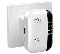 WiFi Booster Range Extender, Wifi Repeater, Wifi Router - Covers Up to 3000 Sq.Ft for 45+ Devices, 2.4GHz 300Mbps Wireless Signal Amplifier with LAN Port, Easy Set up