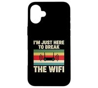 Wifi Break Internet Router Network Tech Retro Vintage Distr Case for iPhone 16 Plus