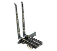 WiFi Card, Ubit Tri-Band 5400Mbps WiFi 6E 6GHz PCIe WiFi Card, BT 5.2, AX210 Wireless WLAN Adapter with MU-MIMO,OFDMA,Ultra-Low Latency, Supports Windows 10/11 (64bit)