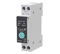 WiFi Circuit Breaker, 1P+N 6A 230V Smart Home Wireless Remote Control Switch Timer Voice Control Energy Monitor Compatible with Smart Life TUYA APP DIN Rail Mounted