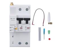 WiFi Circuit Breaker 2P Mobile Remote APP Control Voice Control Smart Air Switch with Overload Protection AC230V (32a)