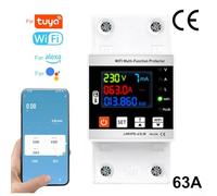 WIFI Controlled Smart Circuit Breaker with Two Relays and Leakage Safety for TUYA, 63A/80A (WIFI 63A)