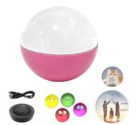 Wifi Crystal Ball - 3d Video & Photo Memory Sphere, Crystal Ball Video Display Sphere (Pink)