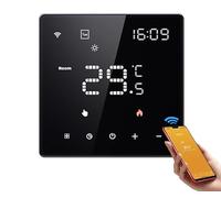 Wifi Digital Display Intelligent Temperature Controller Multifunctional Water/Electric Heating Water/Gas Boiler Thermostat Touching Screen Temperature Control Panel Compatible Amazon Alexa Google Home