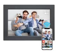 WiFi Digital Photo Frame 10.1 inch Picture Frame with 16 GB Storage, 1920 * 1200 IPS Touch Screen HD Display Smart Digital Frame,Auto-Rotate, Share Pictures and Videos via Frameo APP(Black)