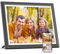 WIFI Digital Picture Frame 15"-Large-Photo-Frame - 32GB Touch Screen FHD Display, Auto-Rotate, Wall-Mounted, Share Picture Video via APP Email, Free Cloud, gift for Mom Dad Birthday Christmas New Year