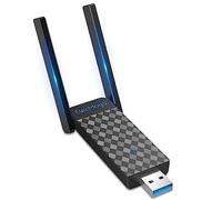 WiFi Dongle, ElecMoga 1300Mbps Wifi Adapter 3.0 USB WiFi 5dBi Dual Band 2.4GHz/5GHz Wireless Adapter for PC/Desktop/Tablet/Laptop, Support Windows 11/10/8/7/Vista/XP, Mac OS