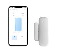 WiFi Door Sensor, 2.4GHz WiFi Alarm Sensor for Doors and Windows, Compatible with Alexa, Google Home, Notifications via the eWelink App, No Hub Required (Battery Not Included)
