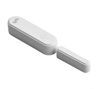 WiFi Door Sensor for App, 80dB Sound Light Anti-Theft Alarm, Voice Control Security Detector, Remote Arm Disarm with History Log, Battery Powered Home Type A(A)