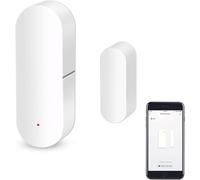 WiFi Door Sensor, Intelligent Window Contact Sensor, Wireless Window Door Sensor Alarm, Compatible with Alexa and Google Assistant, No Hub Required, Batteries Included.1 Pack