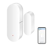 WiFi Door Sensor: Smart Door Open/Closed Detectors, Wireless Window Sensor with App Notification Alert, Contact Sensor for Home Security, Compatible with Alexa Google Assistant (1pack)