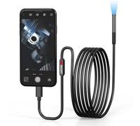 WiFi Dual Lens Borescope Inspection Camera with 8mm Probe, IP67 Waterproof, 2MP HD 78° FOV for Android via USB-C 3-Meter Dual Lens