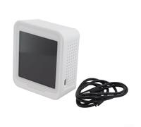 Wifi Enabled 10 in 1 Indoor Air Monitor, Real Time Detection of PM2 5 PM10, Temperature, AQI with Large Color Screen and Long Battery Life (White)