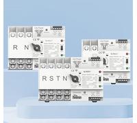 WiFi Enabled For ATS Dual Power Automatic Transfer Switch Timer Relay 125A Rated Voltage 110V/220V/400VAC Supports Residential Power Systems (3P 125A 400V)