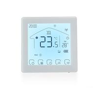 WiFi Enabled Touch Screen Temperature Controller For Floor Heating And Wall Mounted Boilers Supporting Multiple Installation Methods And Remote Access(GA-WHITE)