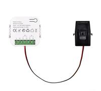 Wifi Energy Meter for, 1/2 Channel Power Voltage Current Frequency with For CT Clamp, Real- Bidirectional Measurement for AC 110-240V, White(1CT)