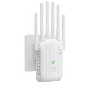 WiFi Extender 1200Mbps Dual Band 2.4G/5G Long Range WiFi Booster 6 Antennas, Repeater/AP/Router Mode for Home Office UK