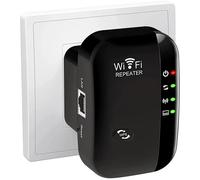 WiFi Extender Booster, Ethernet Port, EasyMesh, WiFi Booster Range Extender, Internet Booster, Access Point, Works with Any WiFi Router, 300Mbps, Easy Setup, UK Plug