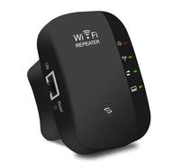 WiFi Extender Booster, WiFi Booster Range Extender, Internet Booster with Ethernet Port, 3650 Sq.Ft Wider Coverage, Newest, Black