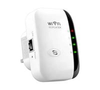 WiFi Extender Booster WiFi Repeater Signal Booster Covers Up to 3000sq Ft and 30+ Devices Wireless Internet Booster 2.4GHz 300Mbps with Integrated Antennas Ethernet Port Easy Setup White