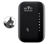 WiFi Extender Booster,WiFi Signal Booster,Internet Coverage Up to 3000 Sq.Ft! Works with 45+ Devices & Features Easy Setup,2.4GHz Band WiFi Extender, and LAN Port,UK Plug