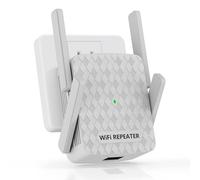 WiFi Extender Signal Booster, Internet Wireless Repeater for Home Coverage up to 10,000 sq.ft and 35 Devices, 1200 Mbps WiFi Booster with Ethernet Port, Dual Band 2.4G/5G, 4 Antennas (Grey)