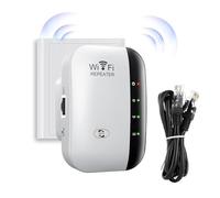 WiFi Extender Signal Booster Up to 5800sq.ft and 55 Devices Wireless Internet Repeater, Long Range Amplifier with Ethernet Port, 1-Tap Setup, Access Point