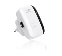 WiFi Extender, WiFi Booster, WiFi Extender Booster Repeater with Ethernet Port, 300Mbps WiFi Extender Booster for Home, Easy WPS Setup, Dual Mode, UK Plug, Compact White Design