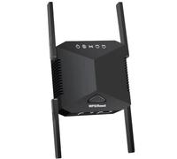 WiFi Extender with Ethernet Port,Internet Booster 4 Antenna WiFi 300Mbps Wireless Signal Booster Easy and Quick Setup for Home Router Compatible with most WiFi Routers UK Plug(Black)