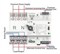 WiFi for Dual Power Automatic Transfer Switch Timer for Relay AC125A(3P 125A 400V)