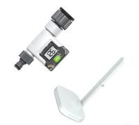 WiFi for enabled Water Flow Meter 3/4 for bsp Thread Digital Gauge for Outdoor Garden Sprinkler Usage(A)