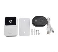 WiFi For Smart Doorbell Compatible with For Ring Intercom FeatuFor Ring Phone Notification and Indoor Chime Function (White)
