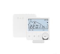 WiFi For Smart Wall-Hung Boiler Temperature Controller for Tuya App | Wireless Heating Thermostat with ABS Panel | Compact Design for Home Water Heating System | White(Regular model)