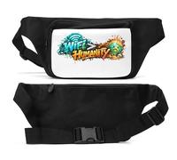 WiFi Greater Than Humanity Message Unisex Waist Bag Black