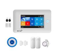 WiFi GSM Alarm System Burglar Security Motion Detector Wireless Solar Siren TUYA Smart Life APP Simple Safe(D.)