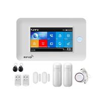 WiFi GSM Alarm System Burglar Security Motion Detector Wireless Solar Siren TUYA Smart Life APP Simple Safe(C.)